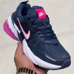 کتونی نایک وی تو کی ران سورمه ای صورتی کشلون NIKE V2K RUN درجه یک  