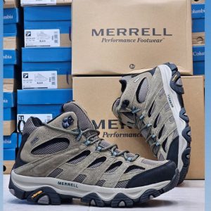 کفش ترکینگ مرل Moab Mid ساق‌بلند ضدآب GORE-TEX با زیره ویبرام – کیفیت  